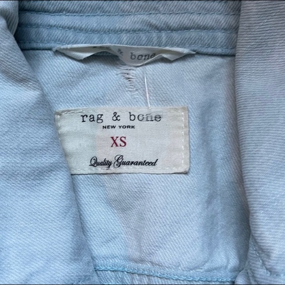 Rag & Bone jacket mens small light denim - Picture 3 of 3
